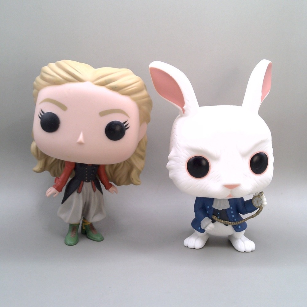 Funko Pop Alice Through the Looking Glass Alice #176 & White Rabbit #178 Lot